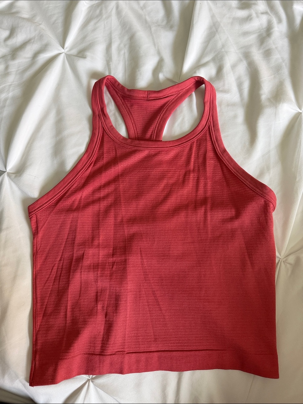 Red lululemon  Racerback Cropped Tank Top